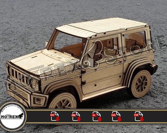 Suzuki Jimny 2021 files other model 3mm Cnc laser cut Dxf, Ai, Cdr, Pdf, Svg. Etc