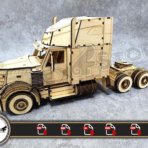 Lonestar International Truck Pliki wycinane laserowo cnc Dxf, AI, Cdr, Pdf, Svg. Itp