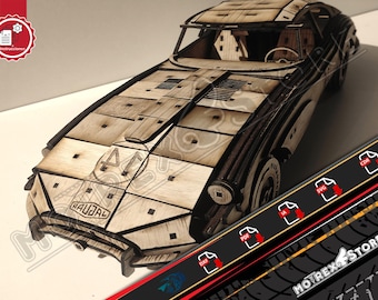 Jaguar E-type 1966 cnc laser cut Dxf, Ai, Cdr, Pdf, Svg files. Etc