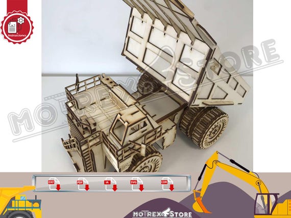 Files Mining Truck CAT 797 Cnc Laser Cut Dxf, Ai, Cdr, Pdf, Svg
