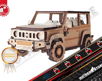 Suzuki Jimny BIG 3mm Cnc laser cut Dxf, Ai, Cdr, Pdf, Svg files. Etc