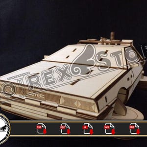 Archivos Delorean Volver al futuro  Cnc laser cut Dxf, Ai, Cdr, Pdf, Svg. Etc
