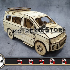 Mitsubichi delica 1996 cnc lasergesneden Dxf, Ai, Cdr, Pdf, Svg-bestanden. Enz