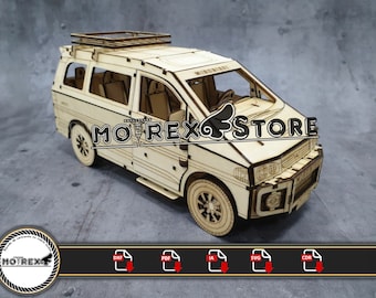 Mitsubichi delica 1996 cnc laser cut Dxf, Ai, Cdr, Pdf, Svg files. Etc