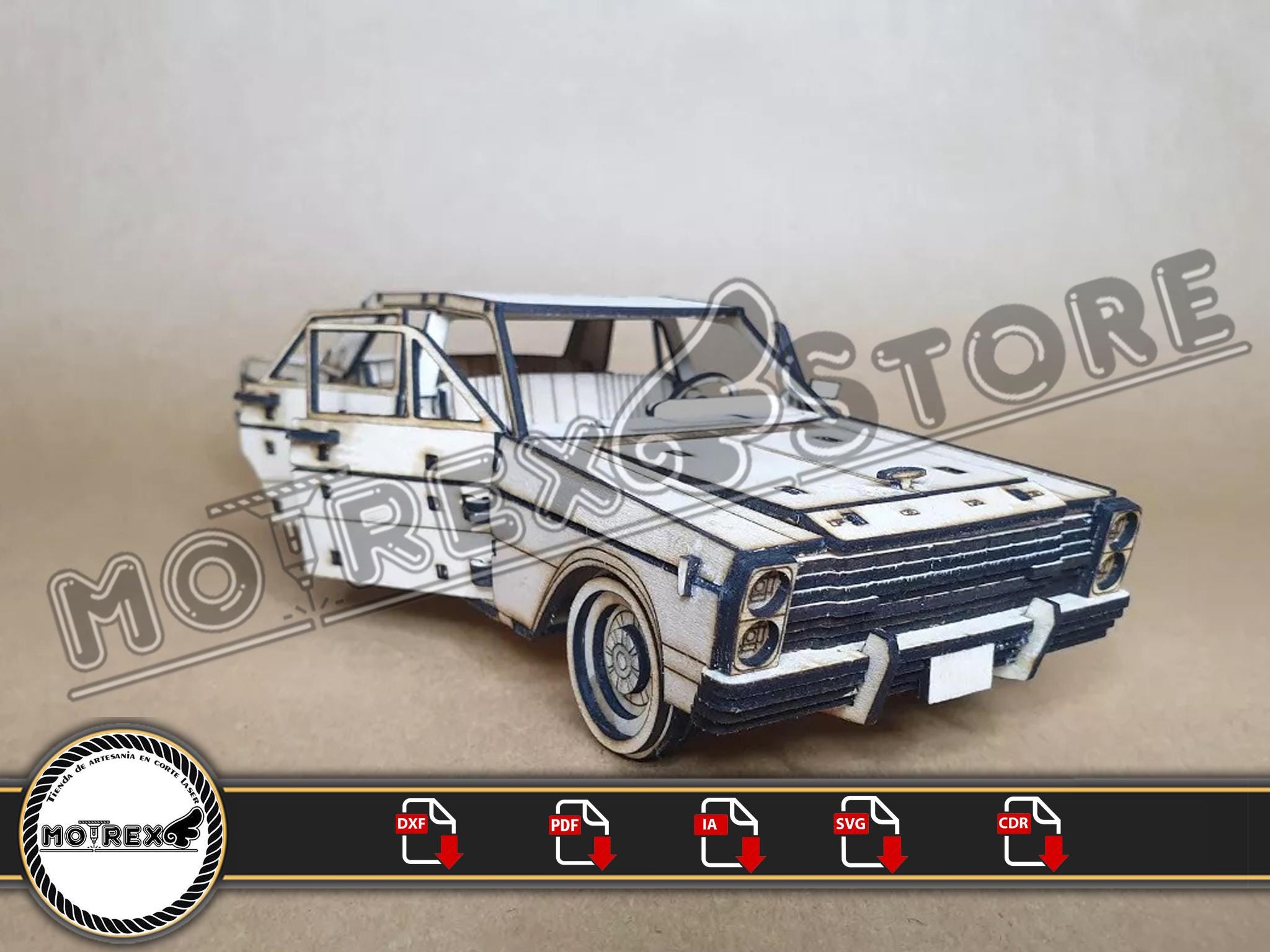 Ford Galaxi 500 cnc laser cut Dxf, Ai, Cdr, Pdf, Svg files. Etc