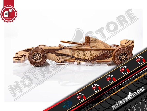 F1 Racer V3 Files 3mm Cnc Laser Cut File Dxf, Ai, Cdr, Pdf, Svg