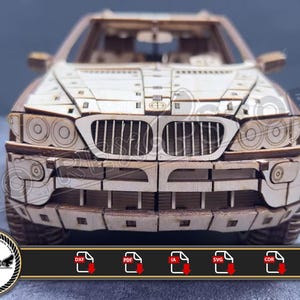 BMW x5 E53 CNC-Laserschnitt-Dxf-, Ai-, Cdr-, Pdf-, Svg-Dateien. Usw