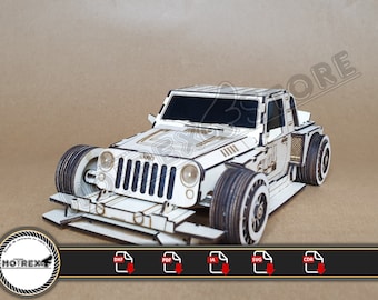 Hot road wrangler cnc laser cut Dxf, Ai, Cdr, Pdf, Svg files. Etc