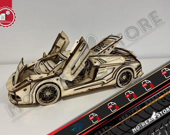 Lamborgini Murcielago 3mm Cnc laser cut Dxf, Ai, Cdr, Pdf, Svg files. Etc