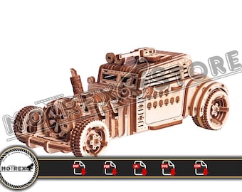 Auto Mad max 3mm modified cnc laser cut Dxf, Ai, Cdr, Pdf, Svg files. Etc