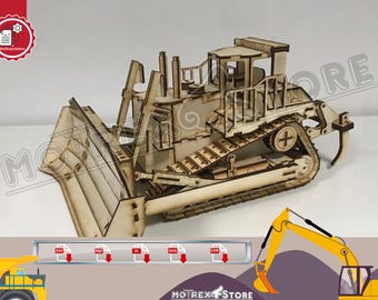 Mining machine D11 Dozer Cnc laser cut files Dxf, Ai, Cdr, Pdf, Svg. Etc