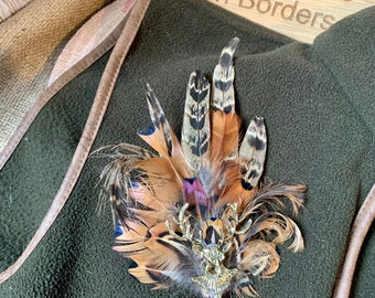 Feather Brooches and Hatpins