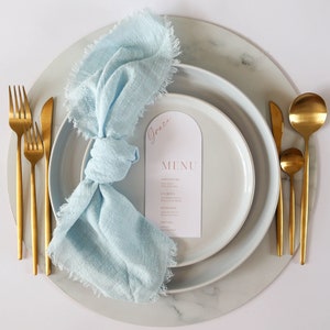 Baby Blue Napkins - Cloth Napkins Modern - Wedding Napkins - Reusable Napkins - Cloth Napkins Cotton - Rustic Wedding Napkins -Linen Napkins