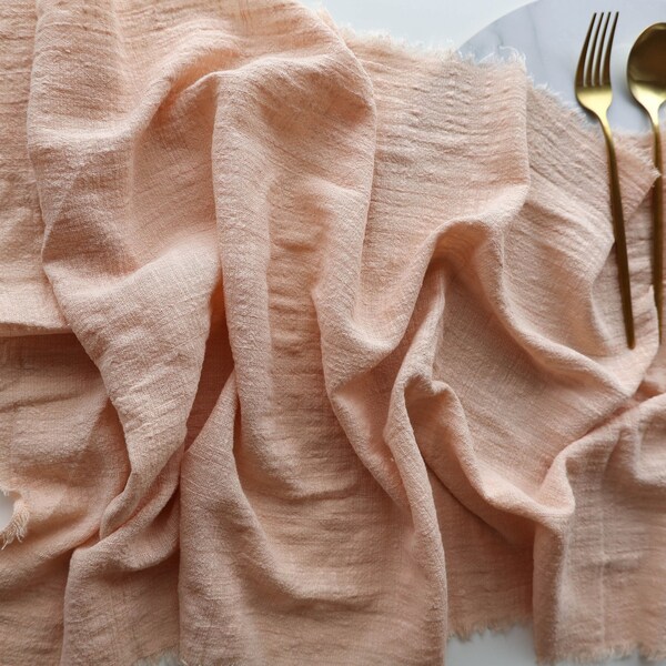 Peach Table Runner Etsy
