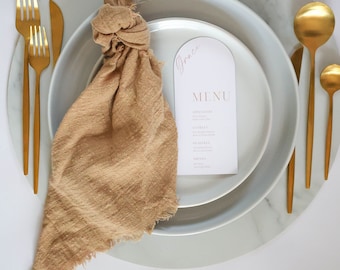 Latte - Light Brown Napkins - Cloth Napkins Modern - Wedding Napkins - Reusable Napkins - Cloth Napkins Cotton - Rustic Wedding Napkins