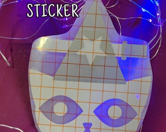 Calcomanía de vinilo para computadora portátil, coche, videojuego NITW Night in the Woods Witchdagger