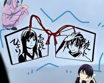 Noragami Soulmates - Yato Hiyori Iki Yatori car sticker vinyl adhesive layered black white red decal