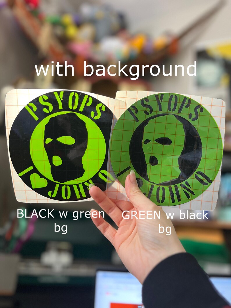 Psy Ops Sticker DINNER IN AMERICA Psyops Movie Band John Q and Jane Q Vinyl Cricut ...
