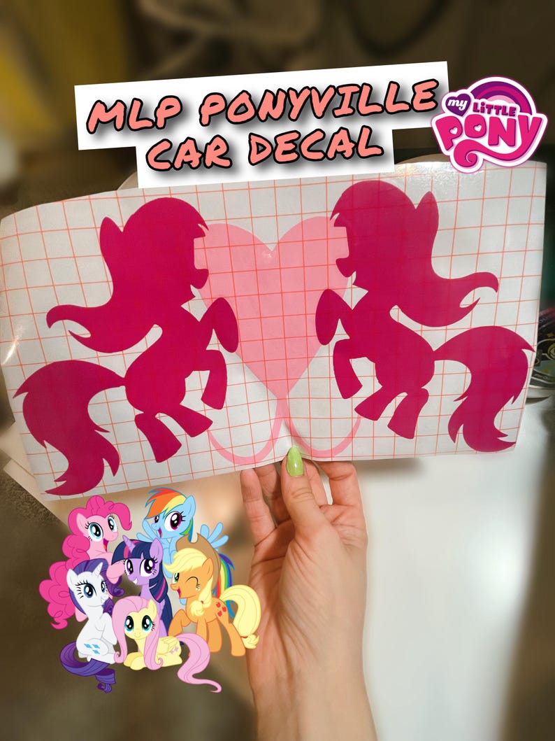 MLP Ponyville Flag Equestria Decal Car Vinyl Sticker My Little Pony ...