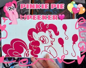 Pegatina adhesiva permanente para mirar a MLP Pinkie Pie, My Little Pony: La amistad es mágica, Equestria Girls, Cricut