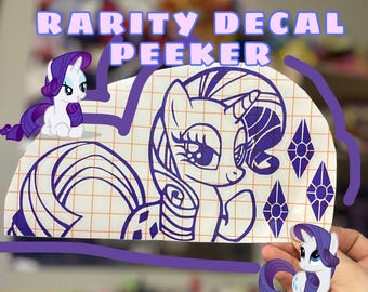 MLP My Little Pony Rarity calcomanía pegatina peeker laptop coche adhesivo impermeable friendship is magic equestria girls