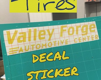 TIRES show Valley Forge Automotive logo car decal sitcker Netflix Shane Gillis comedian