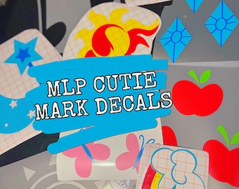 Pegatinas de vinilo para coche con la marca de belleza de MLP, sello de flanco de vagabundo, My Little Pony