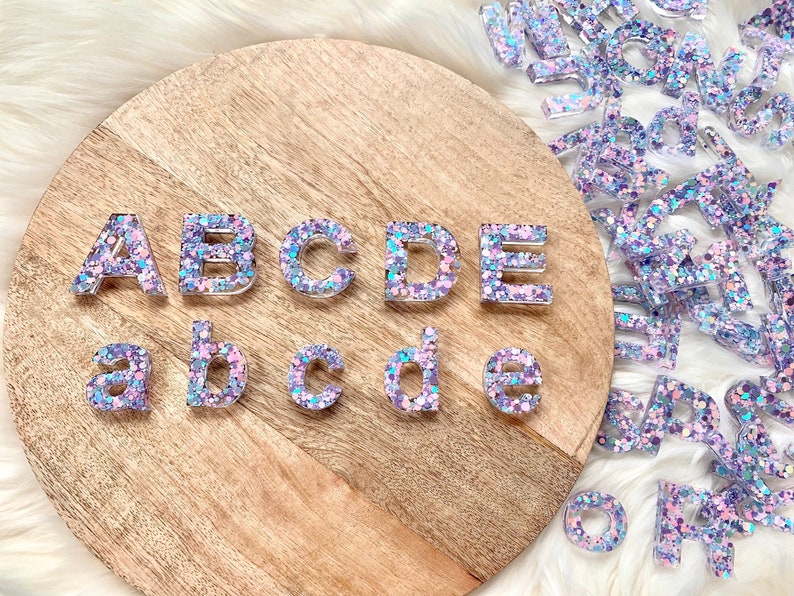 Resin Alphabet Letters Glitter Alphabet Letters Classroom Etsy Australia