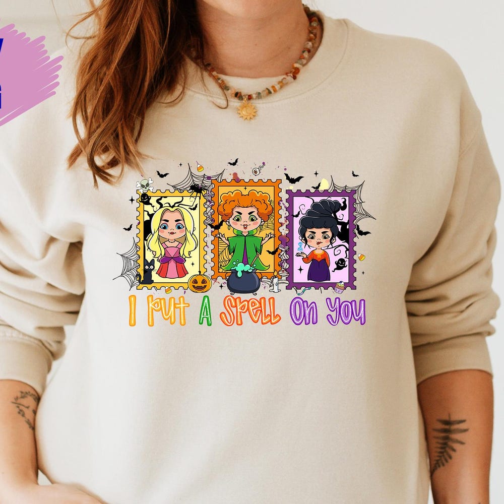 I Put A Spell On You Sweatshirt, Halloween Sweater, Hocus Pocus Sweater, Disney Halloween Sweater, Halloween Family Sweater, Halloween Gift Teesummer