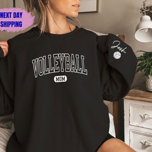 Jumsky Volleyball Mom Baseball Cap - Embroidered 'Volleyball Mama' Adjustable Washed Dad Hat, Black, One Size - View #3