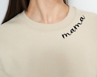 Sudadera personalizada para mamá, manga con nombre para niño, regalo para el Día de la Madre