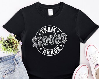 Team Second Grade Shirt, 2nd Grade Teacher Shirt, Teacher Appreciation Shirt, Elementary Teacher T-shirt, Back To School Shirt, School Tee