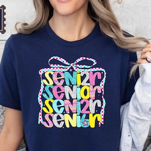 Funny SENIOR 2026 Shirt, SENI2R SEN1OR SENI6R Tee, Back To School Shirt, Senior Class Shirt, Graduation Gift, High School Tee, School Gift