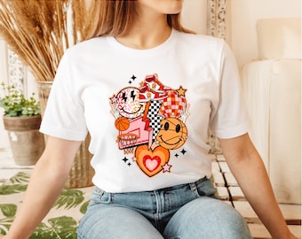 Basketball Shirt, Football Smiley Face Shirt, Basketball Mom Shirt, Girls Basketball Tee, Boys Basketball Tee, Vintage Basketball Shirts