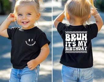 Camiseta divertida de cumpleaños para niño, camiseta de "Hermano, es mi cumpleaños", camiseta de fiesta de cumpleaños, camiseta de cumpleaños para niño, traje de cumpleaños para niño pequeño, camiseta de cumpleaños