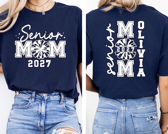 Camiseta personalizada para mamás de último año de 2027, regalo para mamá