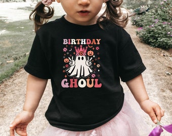 Birthday Ghoul Shirt, Halloween Birthday Shirt, Halloween Birthday Girl Tee, Kids Halloween Birthday Party, 1st 2nd 3rd 4th 5th 6th Bday Tee