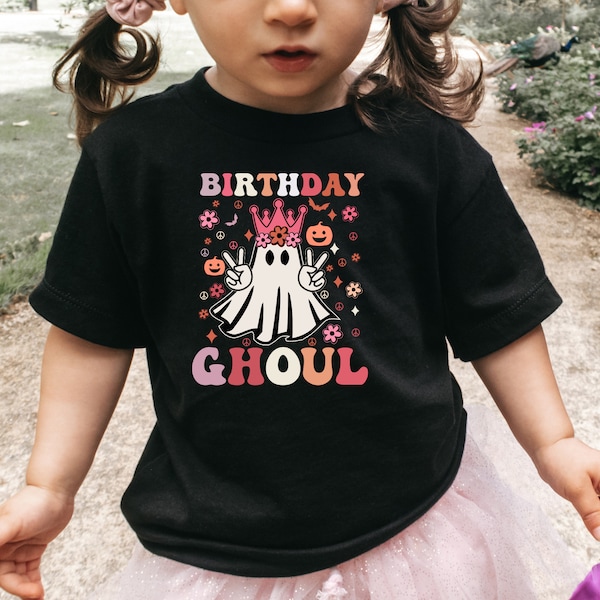 Birthday Ghoul Shirt, Halloween Birthday Shirt, Halloween Birthday Girl Tee, Kids Halloween Birthday Party, 1st 2nd 3rd 4th 5th 6th Bday Tee