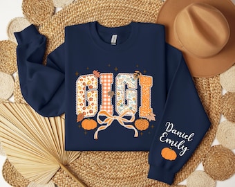 Fall Gigi Sweatshirt, Fall Gigi Coquette Pumpkin Shirt, Fall Vibes Sweater, Autumn Coquette Shirt, Coquette Gigi Fall Tee, Pumpkin Gigi Gift