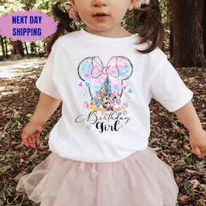 Birthday Girl Shirt, Disney Birthday Party, Kids Birthday Gift, Disneyland Birthday Trip, Disneyworld Shirt, Disney Family Shirt