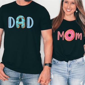 Mom Dad Donut Shirt, Donut Birthday Shirt, Donut Family Tee, Funny Donut Gifts, Donut Mom Shirt, Donut Dad Shirt, Donut Theme Birthday Party