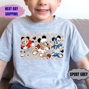 Mickey Football Shirt, Disney Dad and Son Shirt, Custom Game Day Shirt, Toddler Football Tee, Disney Family Matching Tees, Disney Shirt Gift