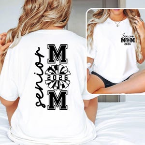 Senior Cheer Mom 2026 Shirt, Cheer Mom Gift, Class of 2026 Senior Cheer Mom Shirt for Game Day Cheer Mom, 2026 Cheerleader Senior 2026 Tee