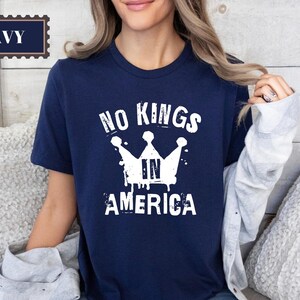 No Kings Shirt, Anti Authoritarian Protest Shirt, No Kings In America Shirt, Political Democracy Tee, Democracy Not Monarchy Shirt, NTIK9