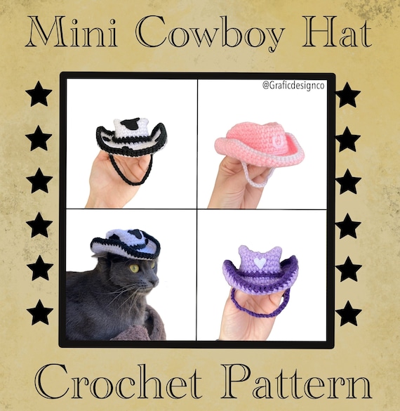 Amigurumi Free Crochet Cowboy Hat Pattern Straw Cowboy Hat Crochet
