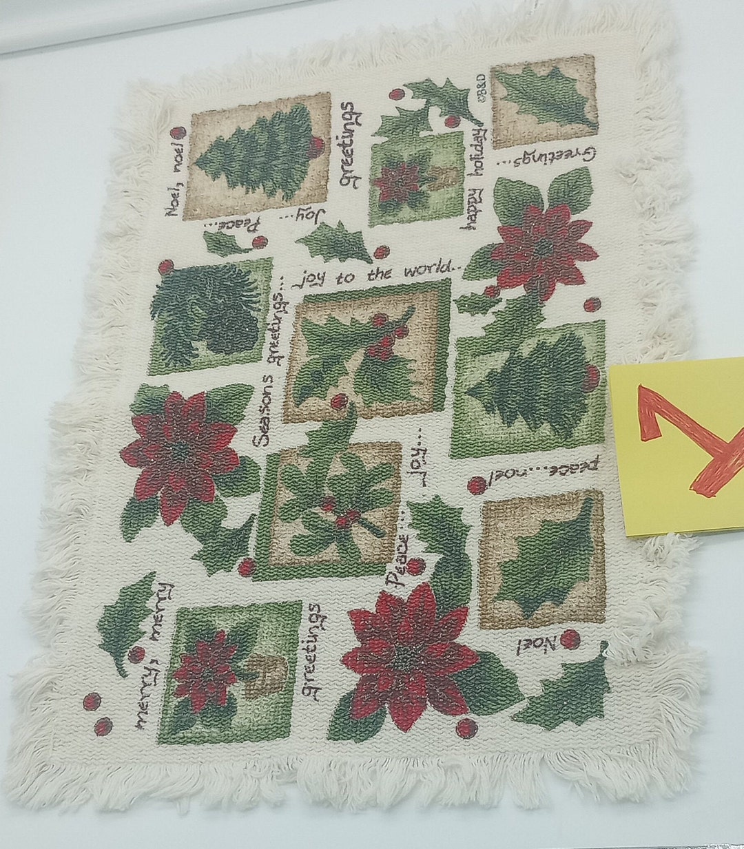 Set of 5 Vintage Christmas Placemats Etsy