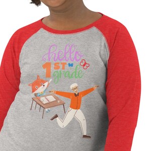 Youth baseball shirt, Back to School Shirt, First Grade Shirt