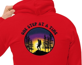 Felpa con cappuccio da escursionismo, felpa amante della natura, felpa con cappuccio ispiratrice, pullover positivo, felpa con cappuccio unisex per le vacanze