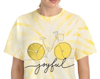 Cycling Tie-Dye Tee, Cycling T-shirt, Bike Lover Gift
