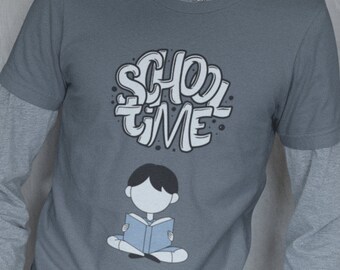 Camiseta juvenil de Jersey School Time, camiseta de vuelta a la escuela, camiseta de regalo para niños